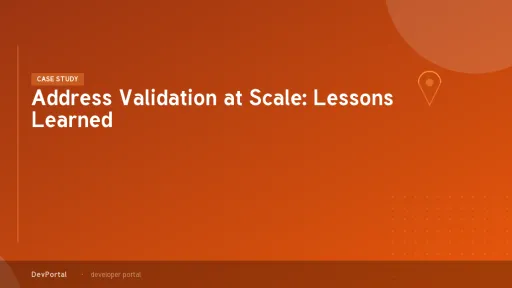 Address Validation at Scale: Lessons Learned